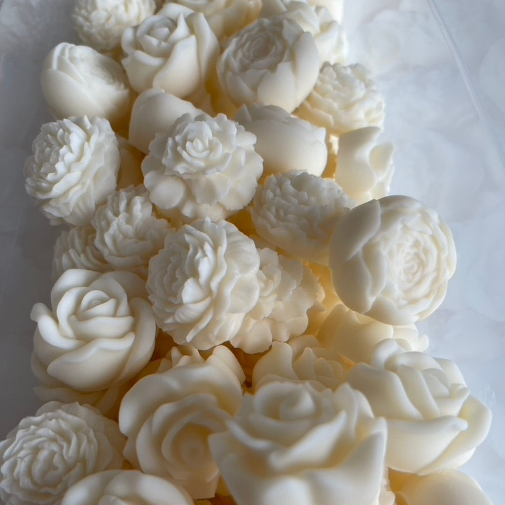 Les fondants parfumés en forme de fleurs délicates