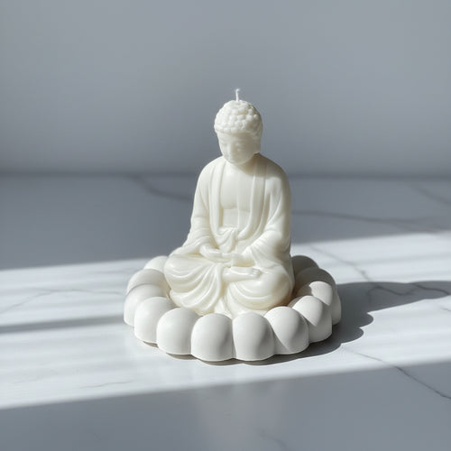 Bouddha - bougie décorative en cire de colza pour ambiance zen
