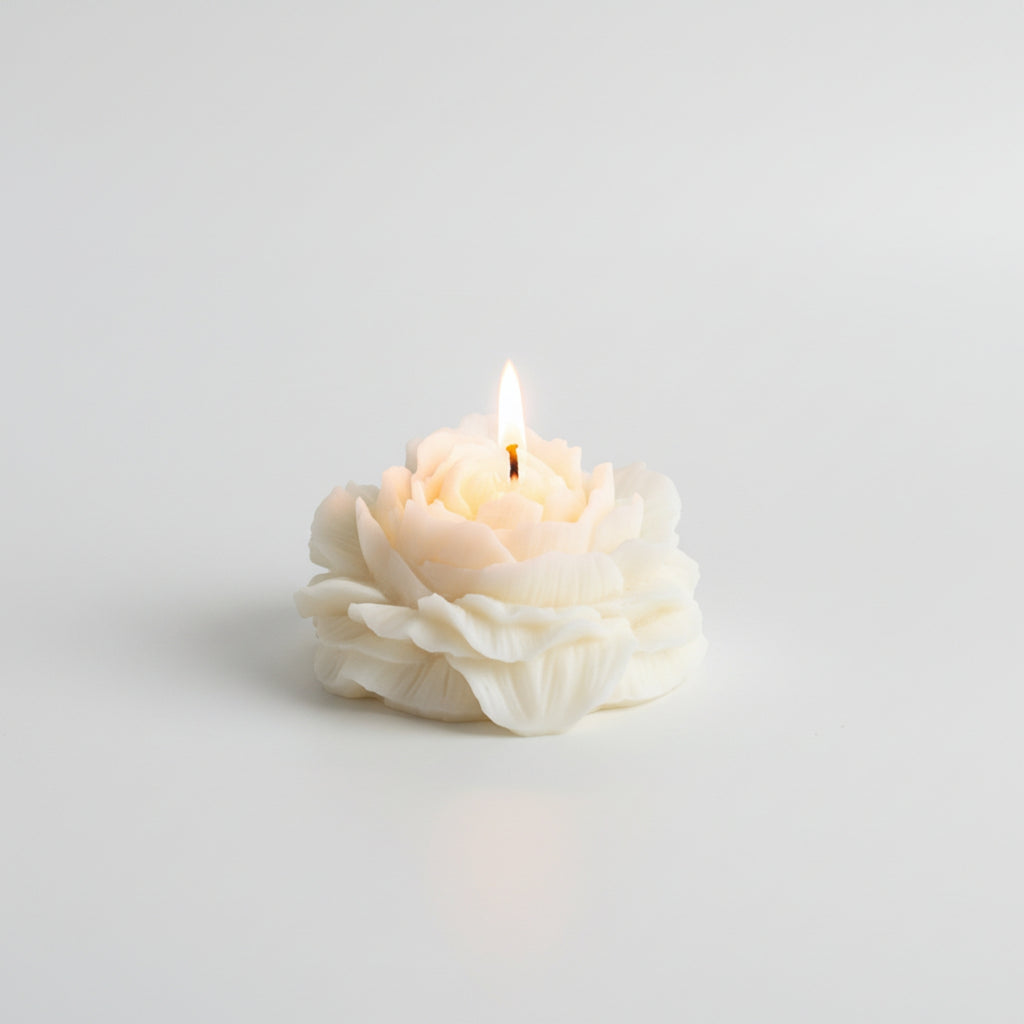Péony - bougie végétale en forme de pivoine