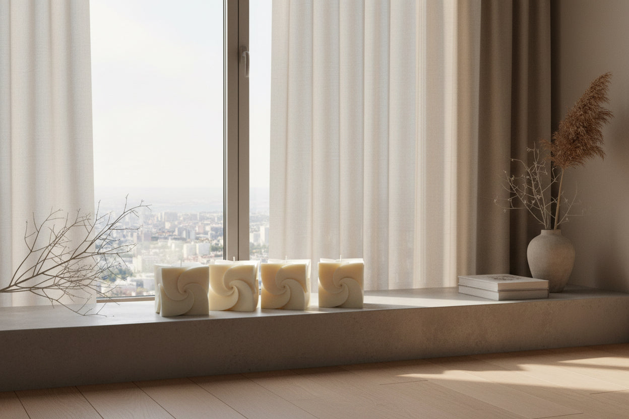 Daphné bougie végétale décorative