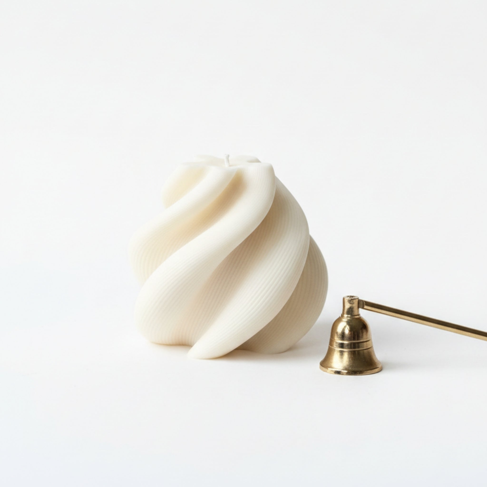 Mauna Bougie décorative cire végétale tourbillon