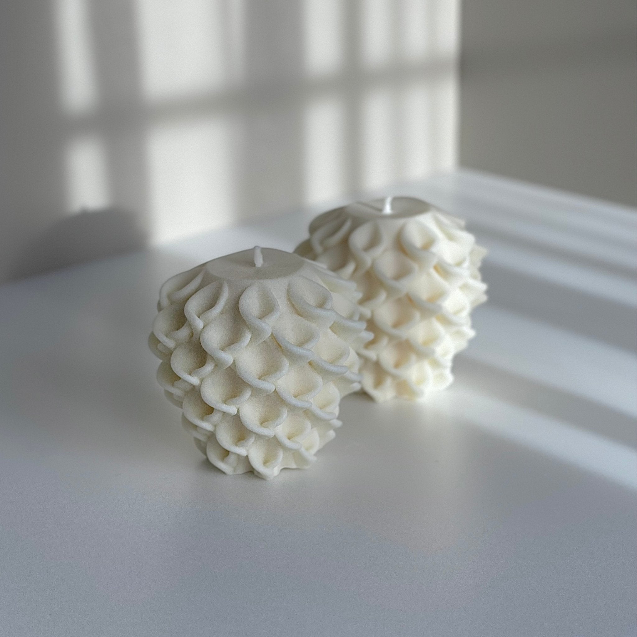 Tallia - bougie sculpturale en cire de colza non toxique - bougie en relief prononcé